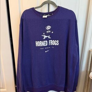 TCU Nike Purple Crewneck Sweater